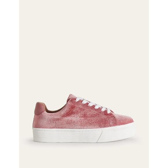 Boden Shoes - BODEN Velvet Flatform Trainer - 7 / 38
Dusty Rose Velvet